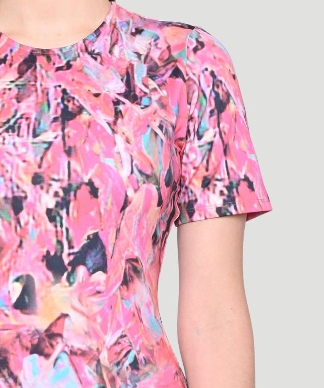 Women's Multicolor Geometric Print Regular Fit Mini Dress